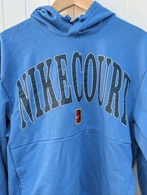 Nike Blue 'NIKE COURT' Pullover Hoodie
